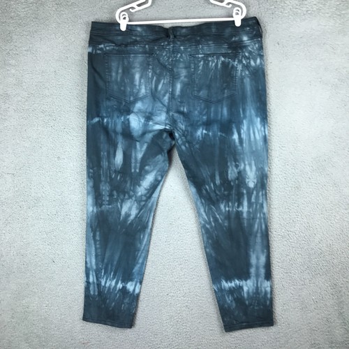 ANA A New Approach Women High Rise Tye Dye Blue Stretch Jegging Jeans Size 18WS - Picture 7 of 13