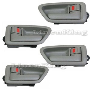 New Door Handle for 1997-2001 Toyota Camry Inside Left /& Right Set of 4