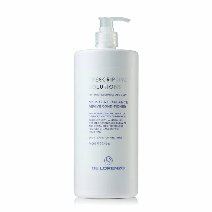 De Lorenzo Moisture Balance Shampoo & Revive Conditioner 960ML + 2 free pumps - Image 2 of 4
