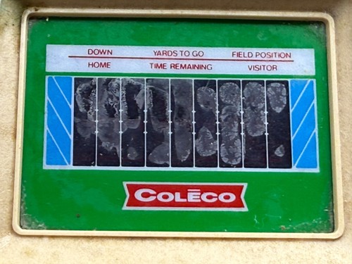 Vintage 1978 Coleco Electronic Quarterback Handheld Video Game PARTS/REPAIR READ - Picture 4 of 5
