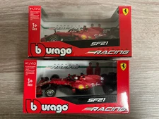 2023 BURAGO FORMULA 1 FERRARI CARLOS SAINZ & CHARLES LECLERC, LOT OF 2
