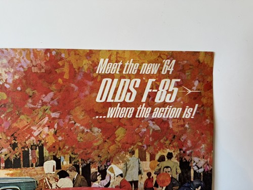 Vintage Double Page 1964 Olds F-85 Ad Unique Art - Picture 2 of 8