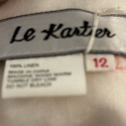 Le Kartier Vintage Leinen mit Etikett gehäkelt Staubtuch. Art to the Max Gr. 12 - Bild 9 von 10