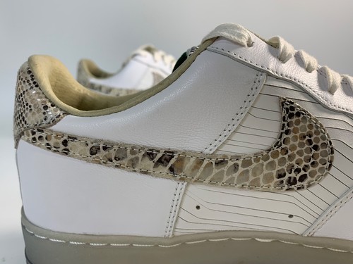 NIKE AIR FORCE 1 LOW PREMIUM CMFT QS WHITE BRAZIL 2013 SNAKE SKIN  ~ SZ US 12 - Picture 4 of 16