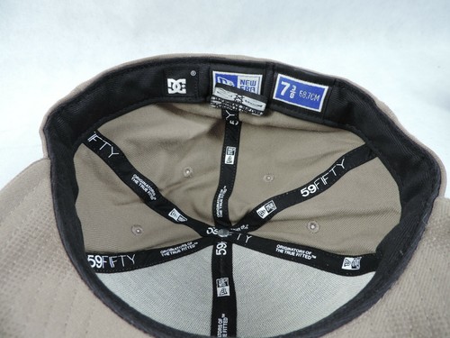 DC New Era 59fifty Fitted 7 3/8 Hat Cap Rob Dyrdek Brown Beige - Picture 6 of 6
