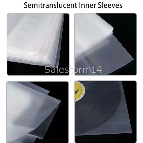 50 PREMIUM THICK OUTER + 50 INNER PLASTIC RECORD COVER SLEEVES FOR LP 12" VINYL - Picture 4 of 12