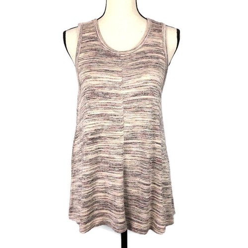 Knox Rose Space Dye Sweater Tank Top Womens Small Scoop Neck Sleeveless Layer - Picture 1 of 7