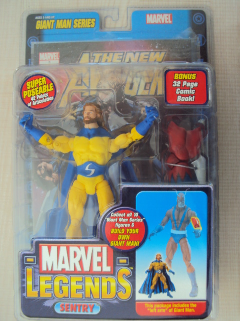 MARVEL LEGENDS SERIES GIANT MAN SENTRY BARBED giallo TOY BIZ NEUF 2006 AVENGERS MARVEL LEGENDS SERIES GIANT MAN SENTRY BARBED giallo TOY BIZ NEUF 2006 AVENGERS