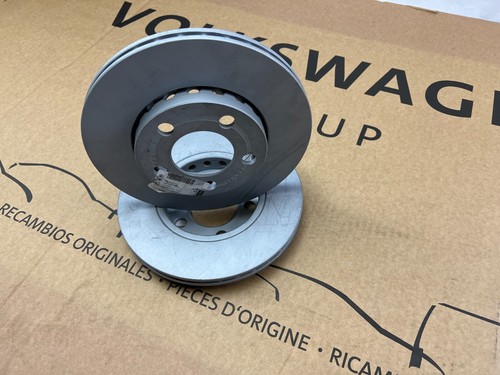2X OEM VW Brake Discs 239Mm Ventilated Front VW Polo Fox Skoda Fabia Original - Picture 1 of 5