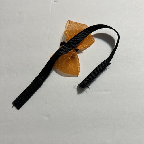 Doll Clothes For 10” Halloween Candy Corn Doll Romper Belt Hair Ribbon Handmade - Picture 7 of 9