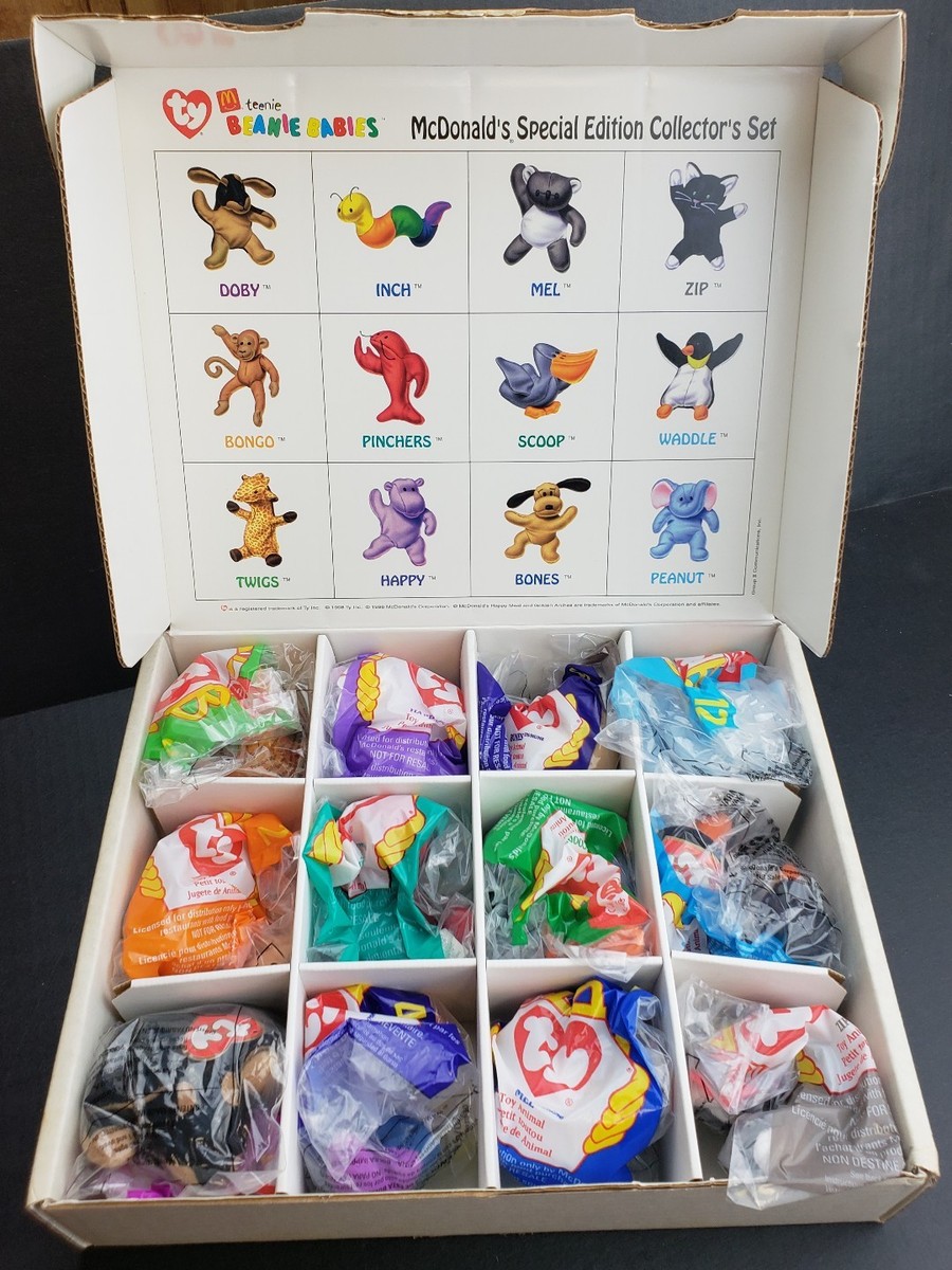 【レア】マクドナルド　teenie BEANIE BABIES McDonald's Ty Teenie Beanie Babies 1998 Special Edition Set