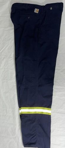 Carhartt Flame Resistant 63685-20 Navy BLUE 32X30 HI-VISIBILITY S298 - Picture 10 of 19