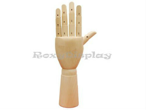 Wooden Style Male Left Hand Display #JW-MWHAND-L - Picture 1 of 4