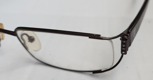 CARTIER 7005 FRAME FOR GLASSES BRONZE METAL RIM BLACK TEMPLE ARMS GLASSES FRAME - Picture 4 of 13