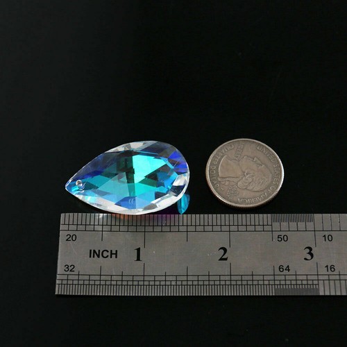 10X AB Christmas CRYSTAL Lamp Prisms Chandelier Hanging Pendant Decor SUNCATCHER - Picture 11 of 11