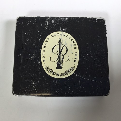 Two Vintage Rothmans Pall Mall De Luxe Virginia Cigarette Tin 8.5 x 7.5cm - Picture 8 of 15
