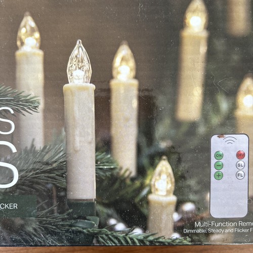 20 FLAMMENLOSE BATTERIE Fernbedienung LED Clip-On Weihnachtskerzen NEU - Bild 11 von 16