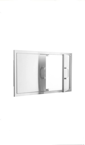 Puerta de doble acceso de acero inoxidable de 40 pulgadas Signature - Contempo. Nuevo - Imagen 4 de 8