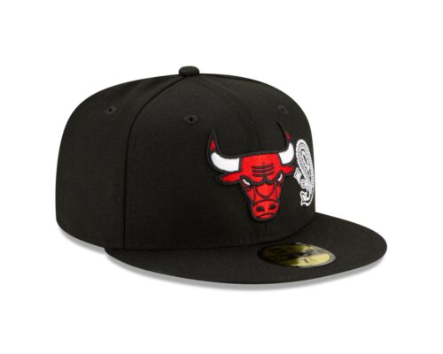 Cappello Chicago Bulls New Era Paisley Patchwork Sottovisore 59FIFTY Fitted - Nero - Foto 2 di 7