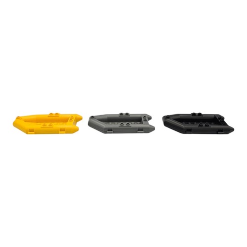 3x Lego Vintage 30086 Boat Raft Rib Small Yellow, Grey, Black - Picture 2 of 7