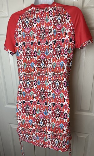 New PROFILE BLUSH GOTTEX Swimsuit Cover Up Tunic Surf Rash Guard Top UPF 50 Sz M - Picture 5 of 8