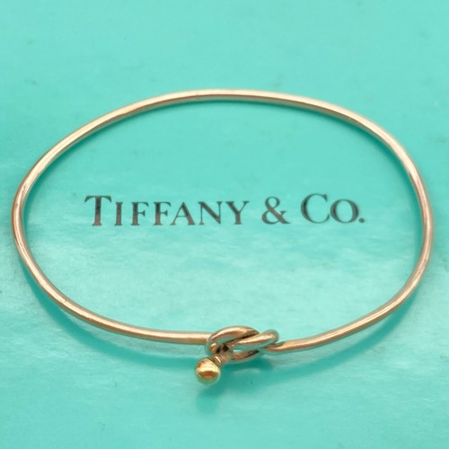Tiffany & Co. Love Knot Armreif Armband 925 750 Silber Gold 6 1/4-7" - Bild 3 von 8