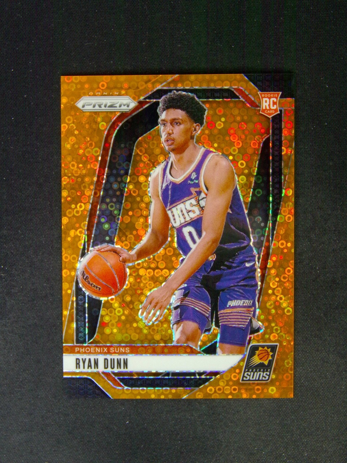 2024-25 Panini Prizm Ryan Dunn #258 RC Rookie Fast Break Orange /125
