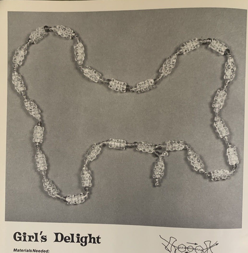 Groovy 1970's Beaded Jewelry Patterns Beading Pattern Book Propeller Beads VTG - Picture 8 of 12