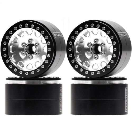 Buje de llantas de aluminio Beadlock de 2,2 pulgadas 65 mm para RC HPI axial RR10 KM5 YETI - Imagen 6 de 30