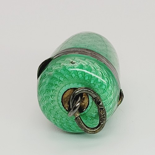 VTG 935S Mayer Silver Enamel Cheroot Holder Charm For Watch Fob or Chatelaine - Picture 15 of 23