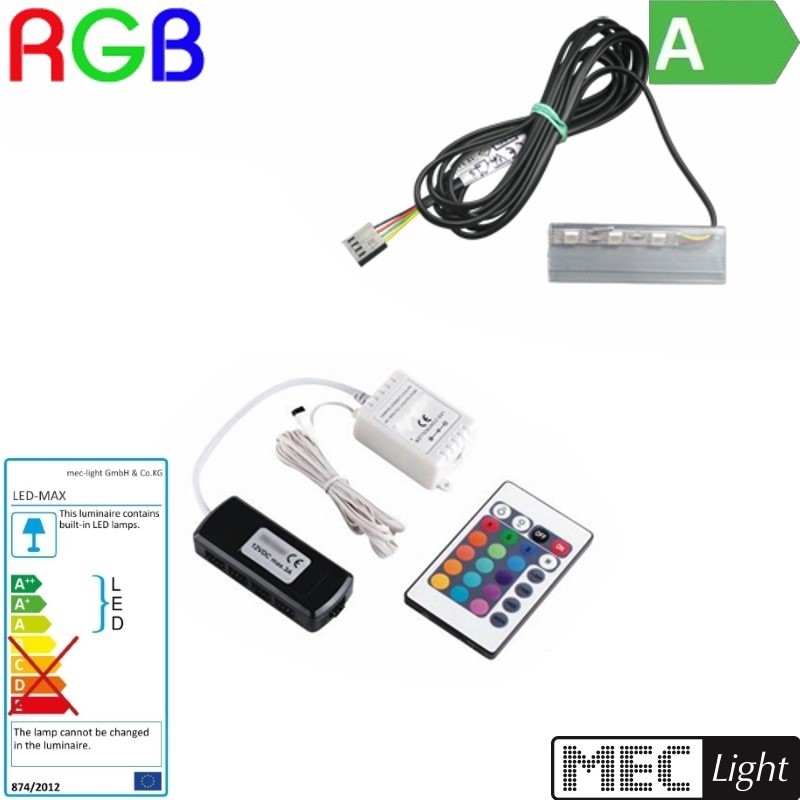 1-6 RGB CLIP come come come bordi di vetro illuminazione RGB + Controller + LED Trasformatore-completamente 13add3 1-6 RGB CLIP come come come bordi di vetro illuminazione RGB + Controller + LED Trasformatore-completamente 13add3