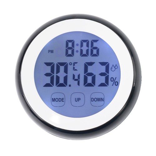 Digital Temperature Humidity Time Function Wall Clocks Backlight For Bedroom - Picture 17 of 39