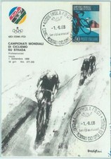 67960 - ITALY - POSTAL HISTORY - MAXIMUM CARD:  CYCLING Championships 1968