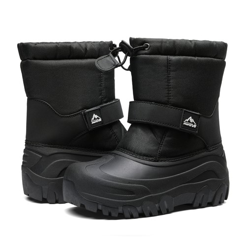 Kids Snow Boots Boy Girl Waterproof Cold Weather Booties Hiking Outdoor Shoes - Picture 22 of 74