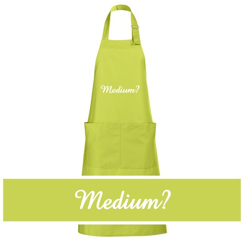 Delantal de barbacoa bordado de alta calidad delantal de barbacoa "¿Mediano?" Filete barbacoa parrilla - Imagen 9 de 17