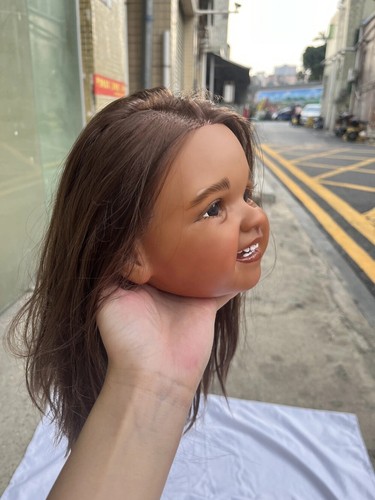 Unassembled Reborn Baby Doll Dark Skin Asian Painted Toddler Girl DIY Toys Kit - Picture 6 of 6