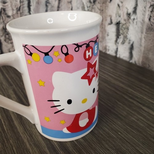 Hello Kitty Coffee Mug Christmas Tree Lights 2014 Sanrio PINK - Picture 3 of 8