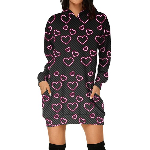 Women's Fashion Loose Casual Pocket Long Sleeve Hoodie Printed Sweatshirt Top - Picture 6 of 36