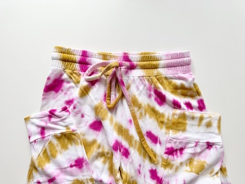 LNA Rosa Tie Dye Polar Manga Abullonada Sudadera Jogger Conjunto, Talla XS/S - Imagen 7 de 11