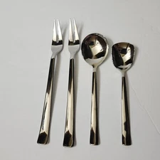 BSF 18/10 Stainless Lot 4 Pieces Flatware Forks Spoons
