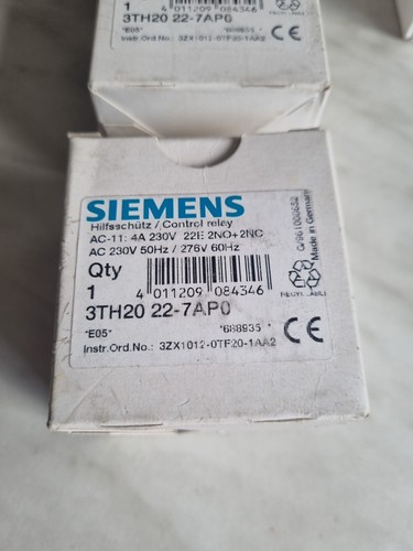 Siemens 3TH20 22-7AP0 HILFSSCHÜTZ STEUERRELAIS 230VAC , 3TH20 - Bild 2 von 8