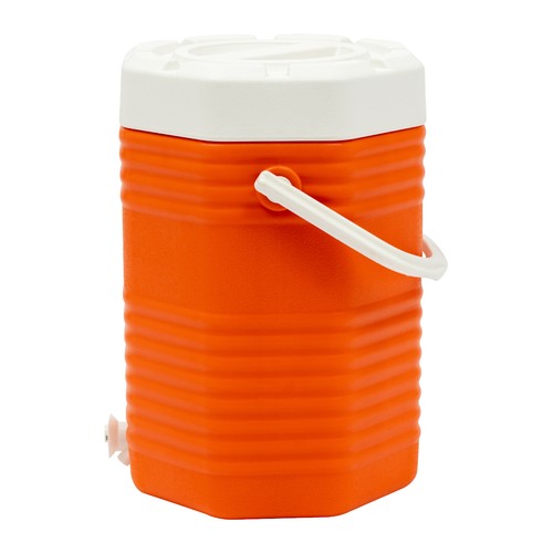 Enfriador de bebidas aislado portátil 9L PU redondo aislado enfriador de bebidas naranja NUEVO - Imagen 6 de 21