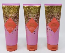 SWEET WHISKEY BATH  BODY WORKS 24 HOUR MOISTURE BODY CREAM 8 OZ NEW LOT OF 3