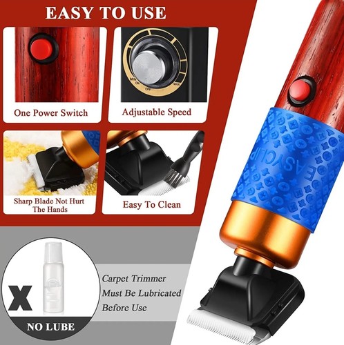 Carpet Trimmer Low Noise Rug Carver Electric Speed Adjustable Rug Tufting Carver - Picture 3 of 6
