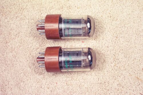 2, NEW, Sylvania JAN CHS 6SN7WGTA, military, brown base, match pr, 6SN7GT eq - Picture 2 of 8