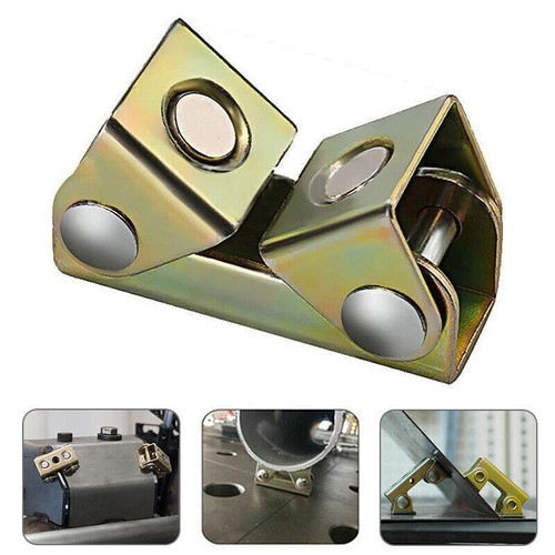 4pcs Adjustable Magnetic Welding Clamps V Type Pads Fixture Holder Strong Welder - Picture 3 of 11