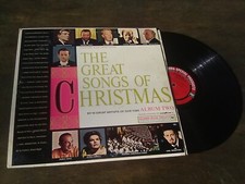 THE GREAT SONGS OF CHRISTMAS ALBUM TWO, 50s 60s CHRISTMAS LP, VARIOUS, COLUMBIA