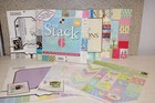 Huge Lot of Patterned Scrapbook Pages, Textured Cardstock, Designer Paper.
