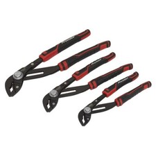 Sealey AK8380 Water Pump Pliers Set 3pc Quick Action
