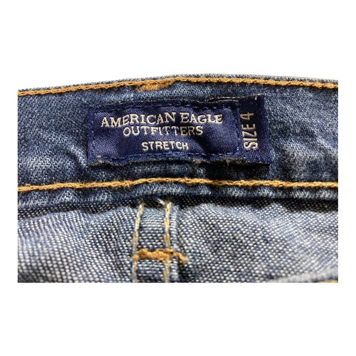American Eagle Jeans Boot Cut Damen 4 niedrige Taille Stretch dunkler Denim gebraucht, in einwandfreiem Zustand - Bild 5 von 6